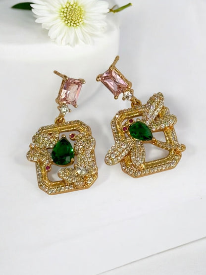 GREEN DIAMOND HALDON EARRINGS
