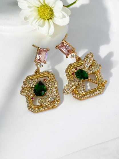 GREEN DIAMOND HALDON EARRINGS