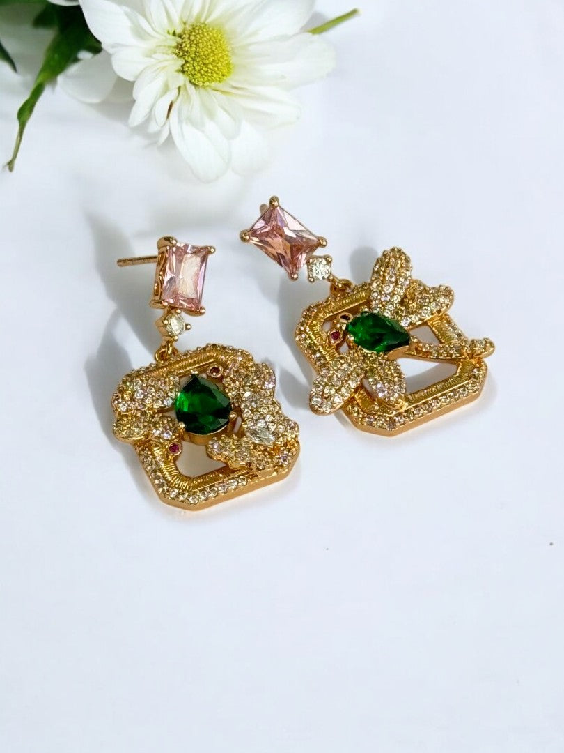 GREEN DIAMOND HALDON EARRINGS