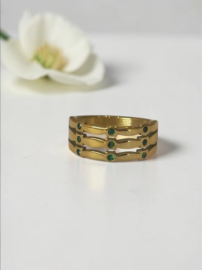 GREEN DIAMOND JULIA RING