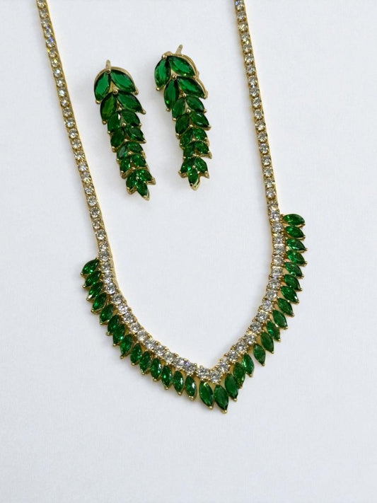 GREEN DIAMOND NATHAN NECKLACE SET