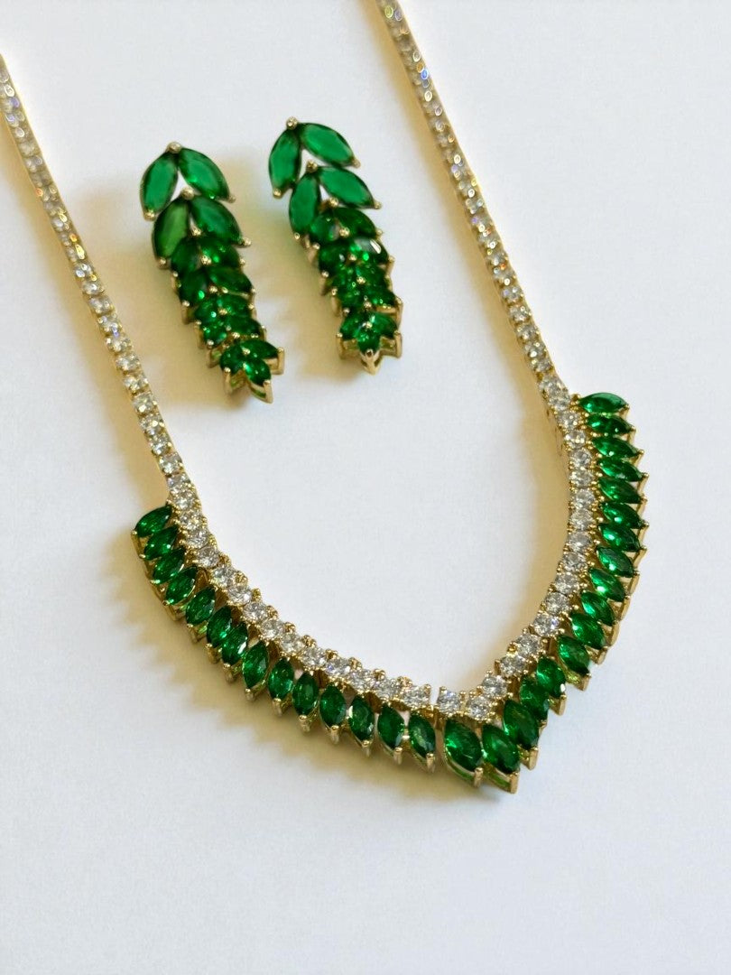 GREEN DIAMOND NATHAN NECKLACE SET