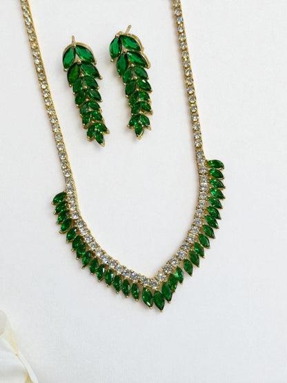 GREEN DIAMOND NATHAN NECKLACE SET