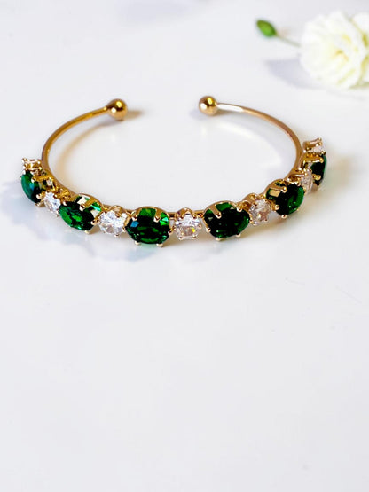GREEN DIAMOND RYLEE BRACELET (CUFF)
