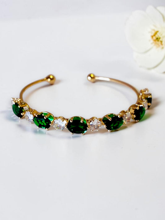 GREEN DIAMOND RYLEE BRACELET (CUFF)