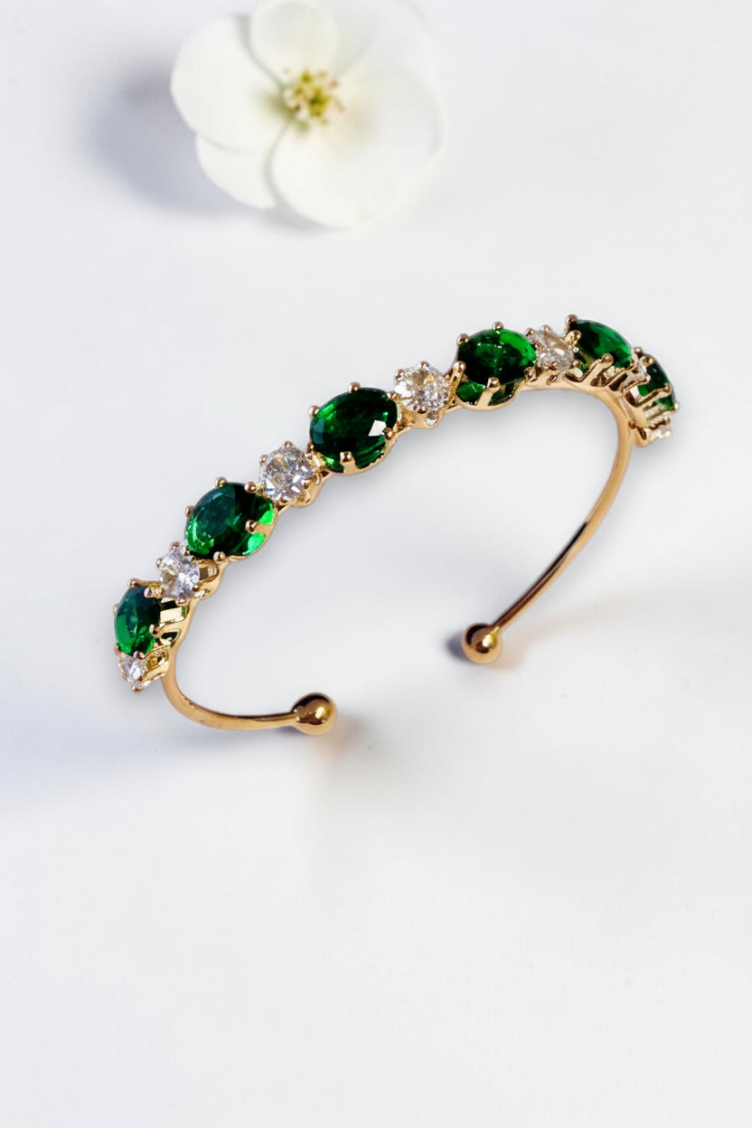 GREEN DIAMOND RYLEE BRACELET (CUFF)