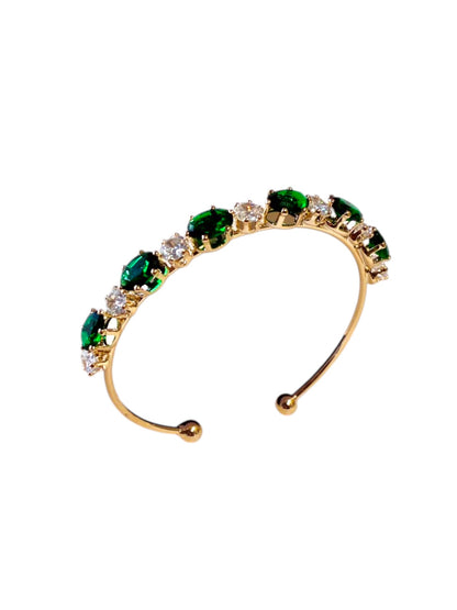 GREEN DIAMOND RYLEE BRACELET (CUFF)