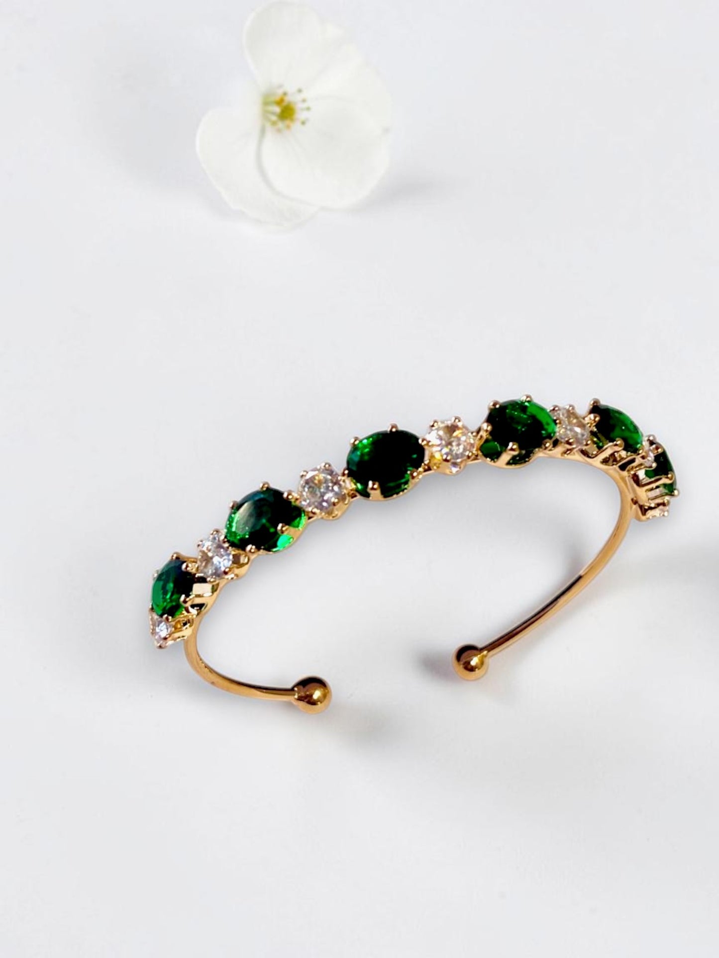 GREEN DIAMOND RYLEE BRACELET (CUFF)