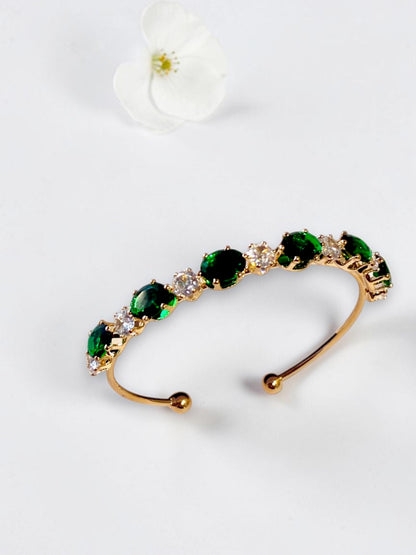 GREEN DIAMOND RYLEE BRACELET (CUFF)