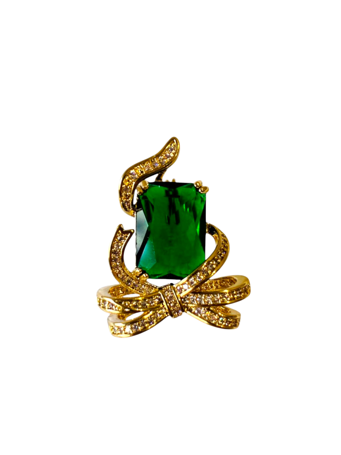 GREEN STONE CELESYA BROOCH