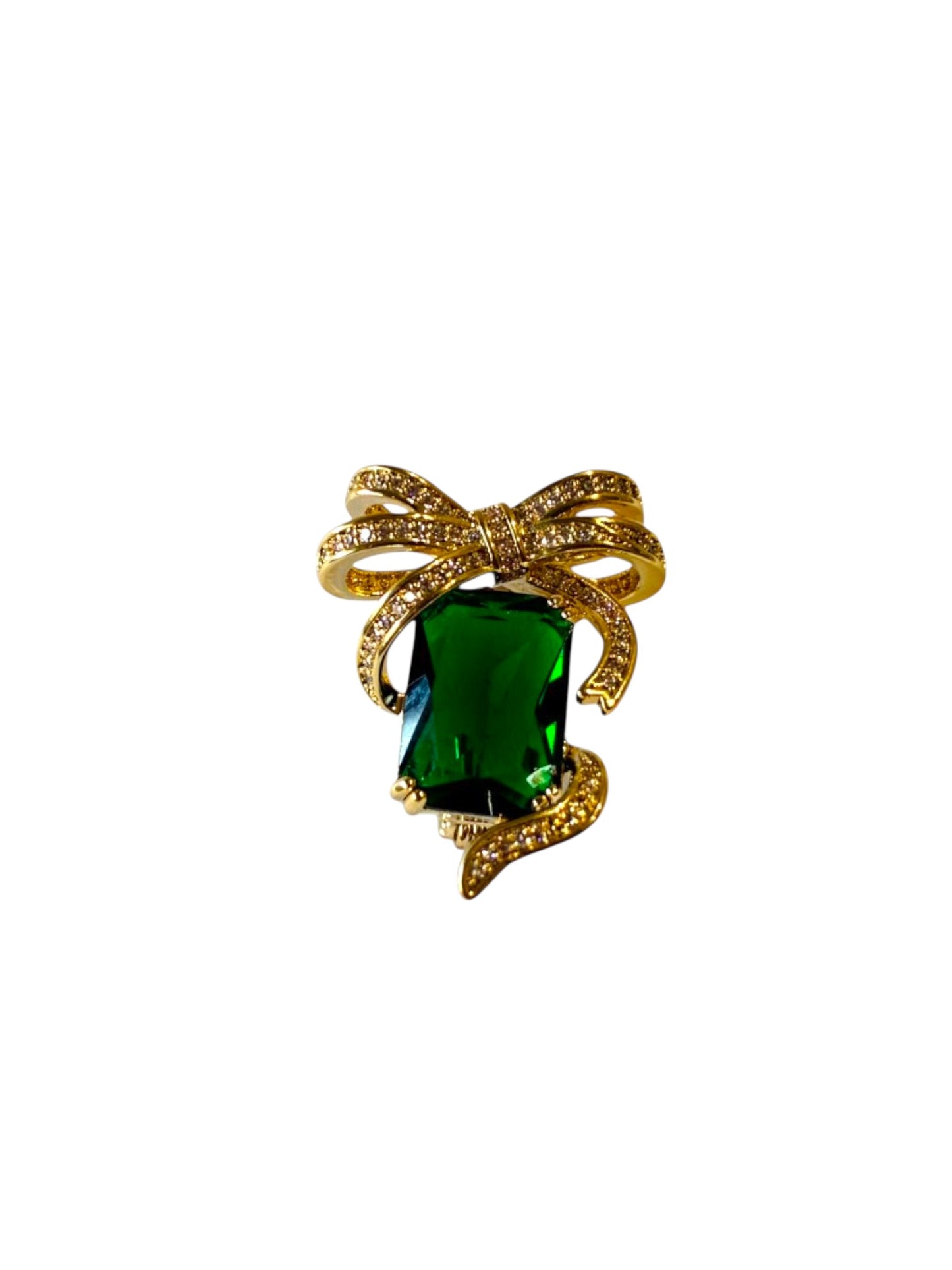 GREEN STONE CELESYA BROOCH