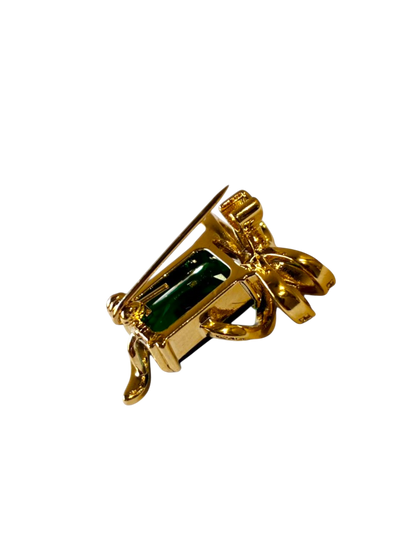 GREEN STONE CELESYA BROOCH