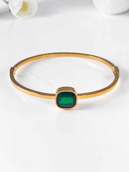 GREEN STONE KYLIE BRACELET
