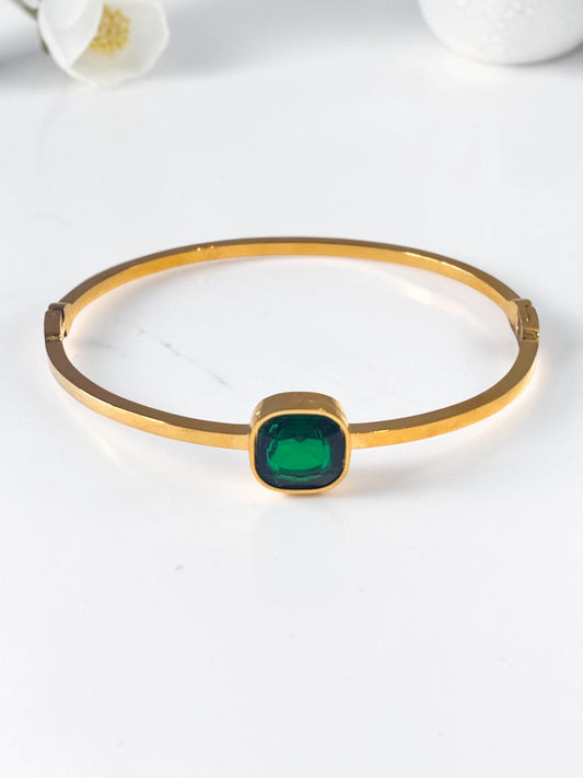 GREEN STONE KYLIE BRACELET
