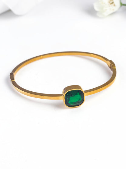 GREEN STONE KYLIE BRACELET
