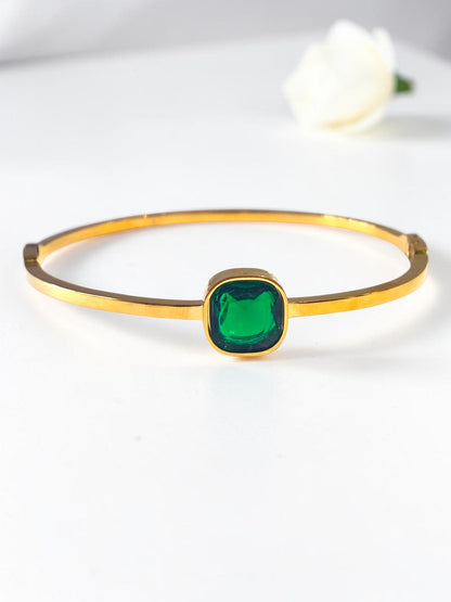 GREEN STONE KYLIE BRACELET