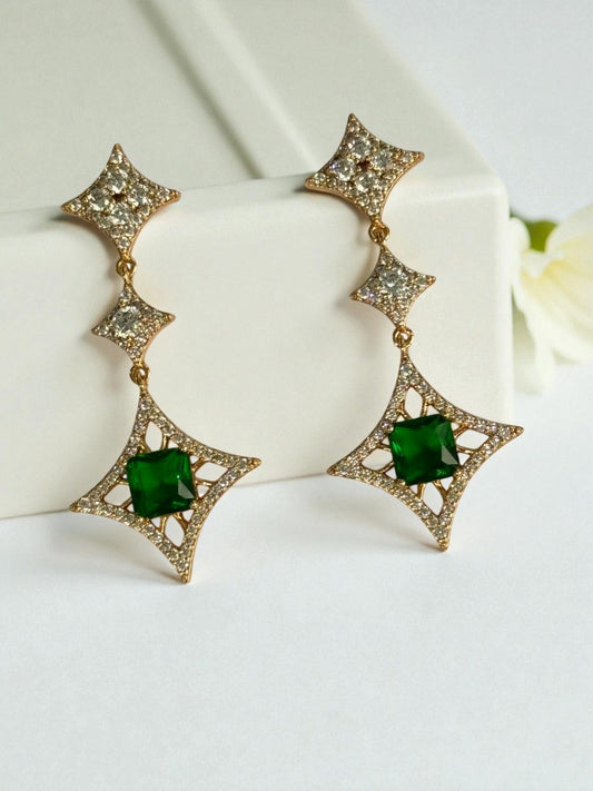 GREEN DIAMOND CALLEN EARRINGS
