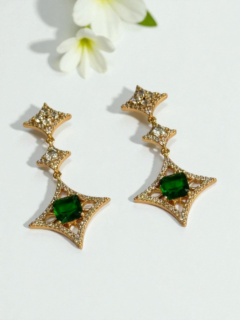 GREEN DIAMOND CALLEN EARRINGS
