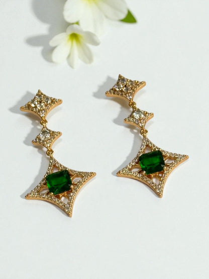 GREEN DIAMOND CALLEN EARRINGS