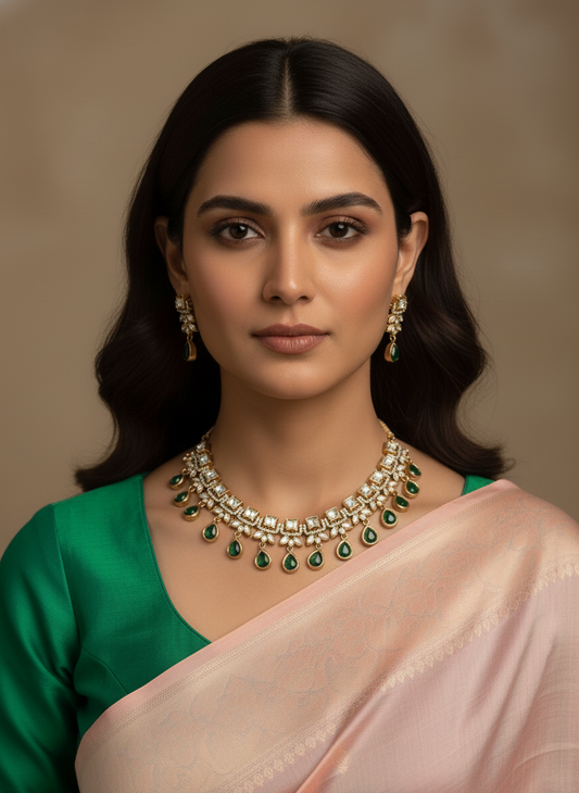 GREEN URVIKSHA JEWELLERY SET