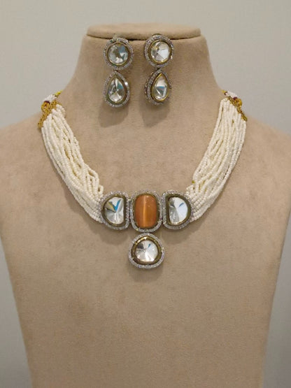 ORANGE TANIKA JEWELLERY SET