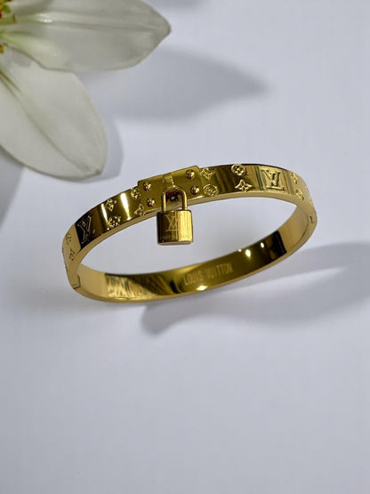 GOLDEN LV LOCK CREW BRACELET