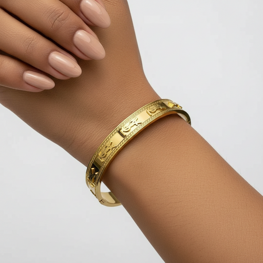 GOLDEN YSL MARCUIS BRACELET