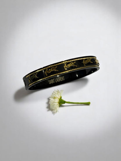 BLACK YSL MARCUIS BRACELET
