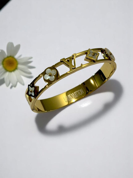 WHITE LV DEREK BRACELET