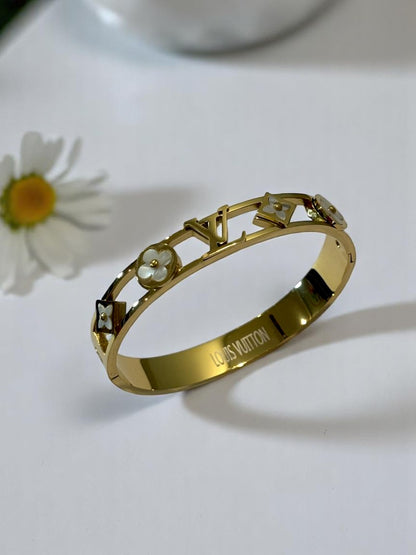 WHITE LV DEREK BRACELET