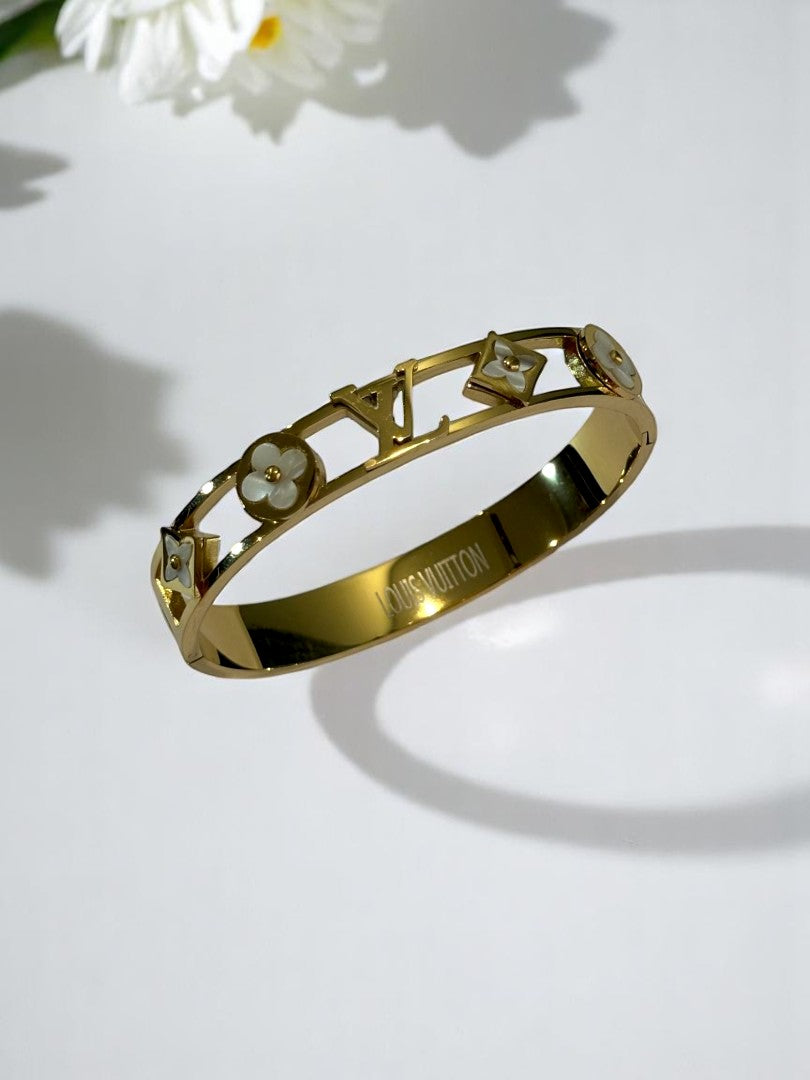 WHITE LV DEREK BRACELET