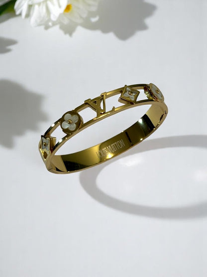 WHITE LV DEREK BRACELET