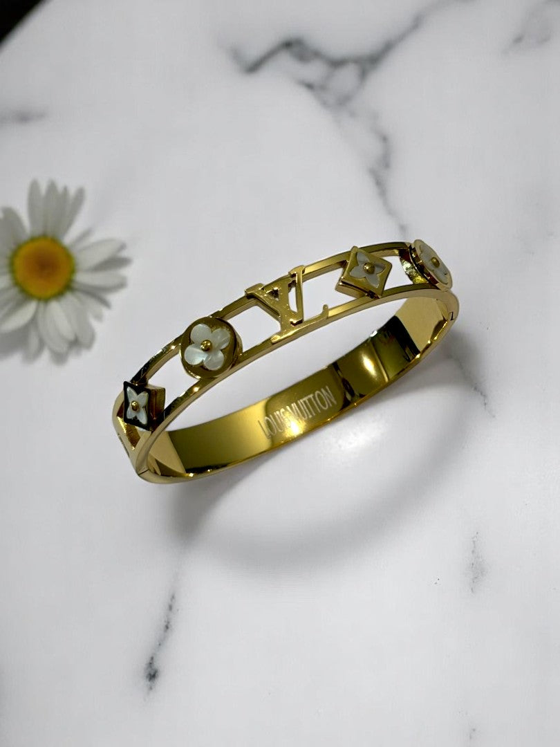 WHITE LV DEREK BRACELET