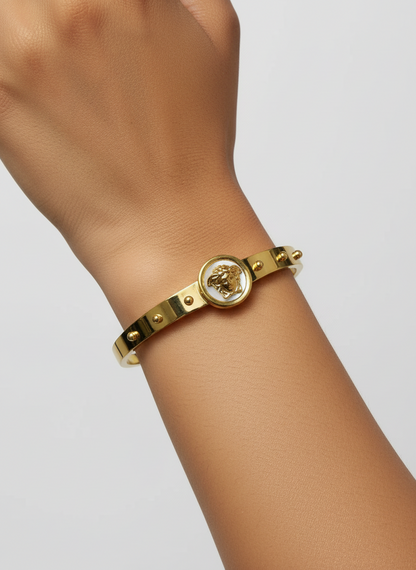 WHITE VERSACE STEVEN BRACELET