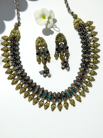 MULTI OMITA GERMAN SILVER JEWELLERY SET
