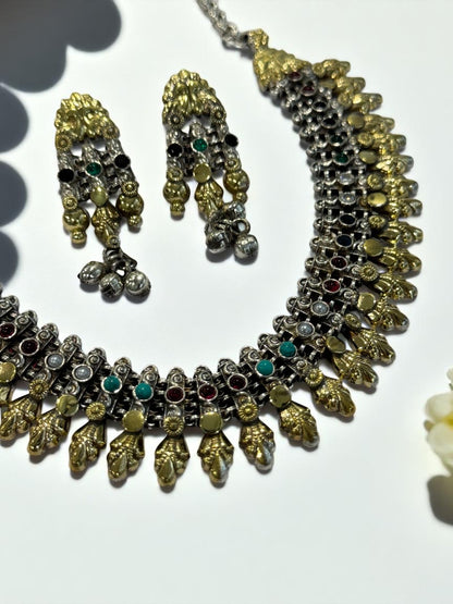 MULTI OMITA GERMAN SILVER JEWELLERY SET