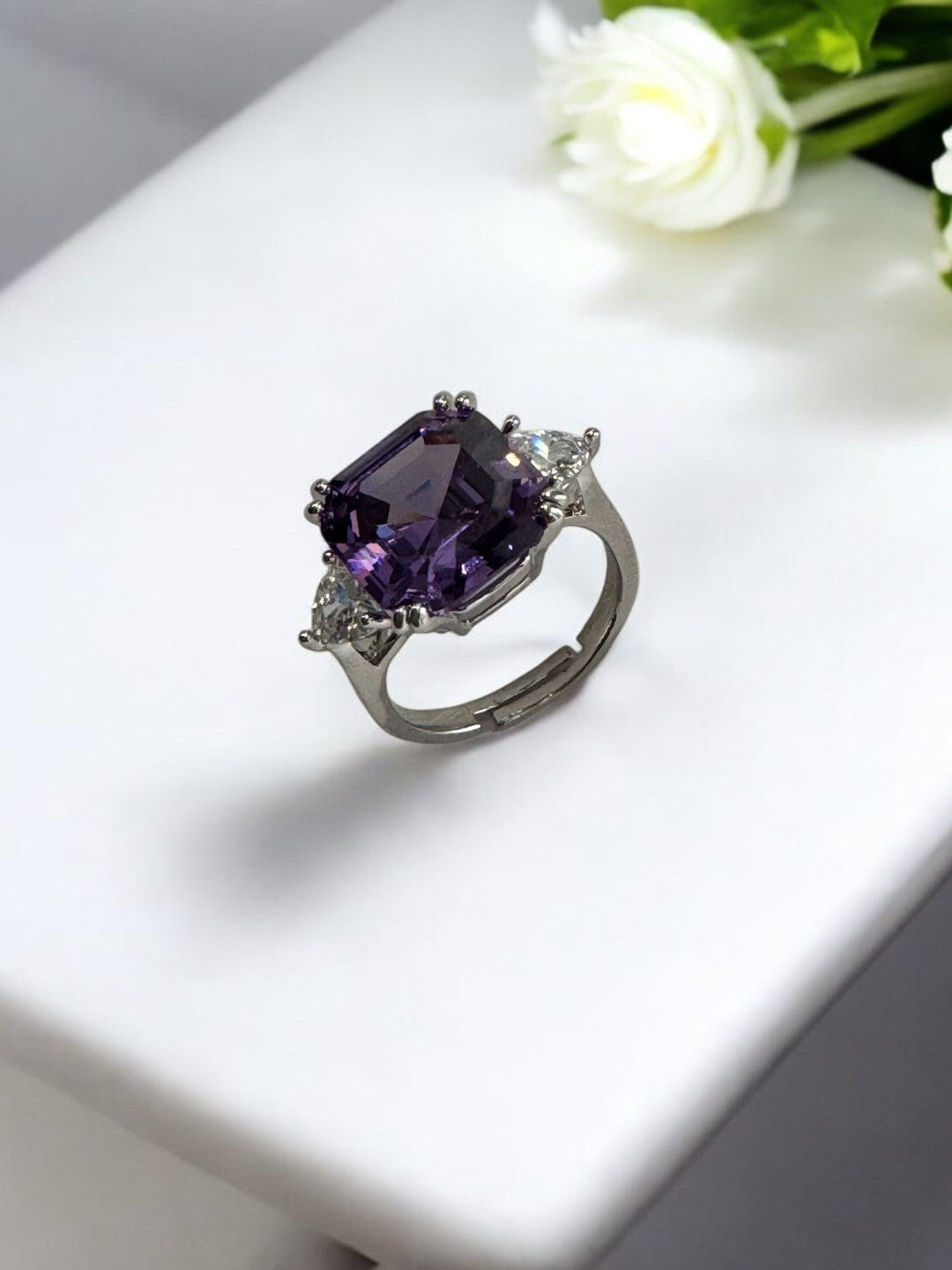 PURPLE STONE ASPEN RING