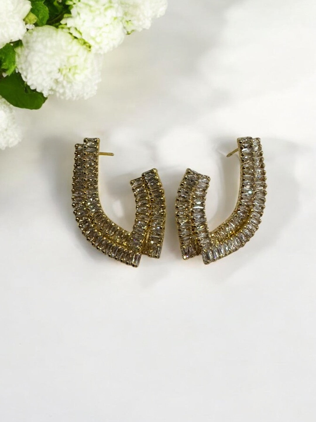 GOLDEN DIAMOND ANDREA EARRINGS
