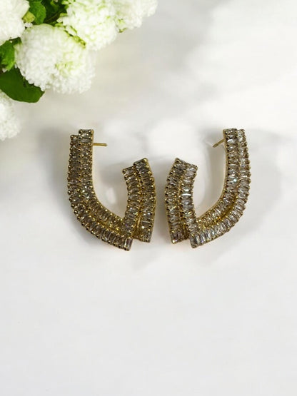 GOLDEN DIAMOND ANDREA EARRINGS
