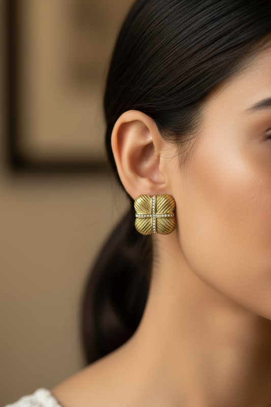 GOLDEN DIAMOND KAIAN EARRINGS