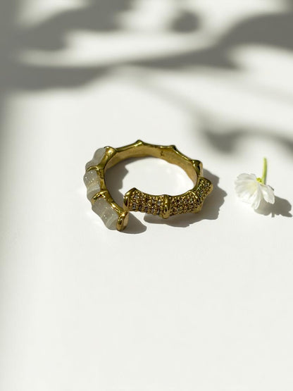 GOLDEN DIAMOND AHNA RING