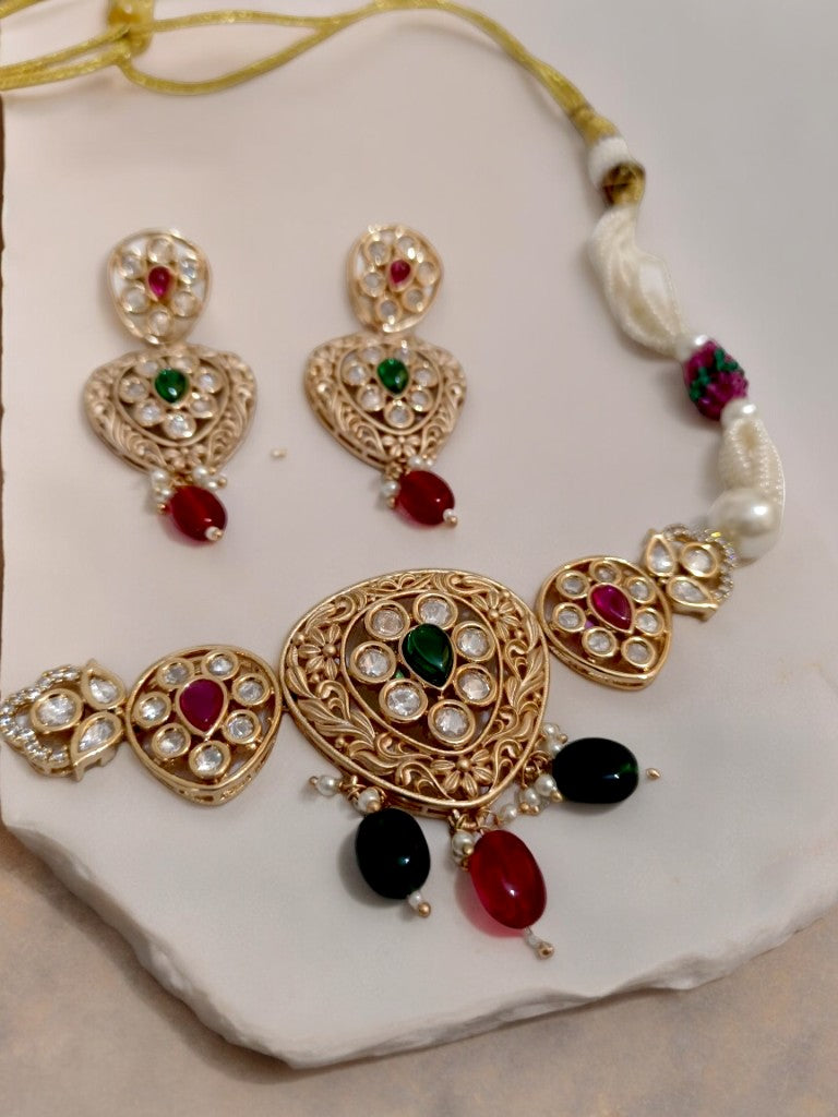 GREEN ARUNA JEWELLERY SET