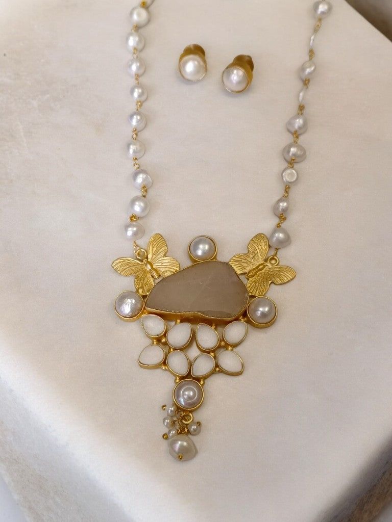 PEARL AASHI MALA JEWELLERY SET