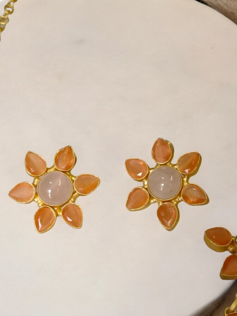 ORANGE AVANYA JEWELLERY SET