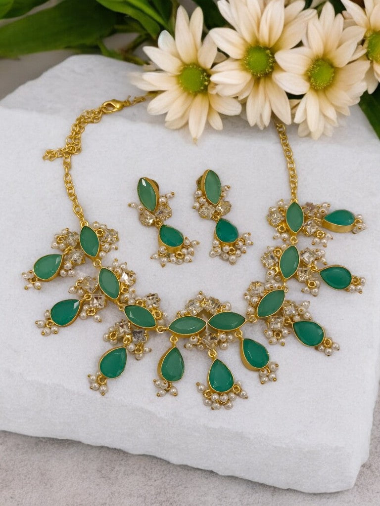 TEAL AHANA JEWELLERY SET