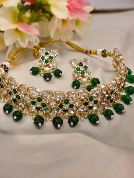 GREEN ABHIRI JEWELLERY SET
