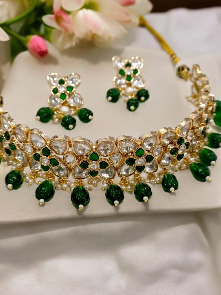 GREEN ABHIRI JEWELLERY SET