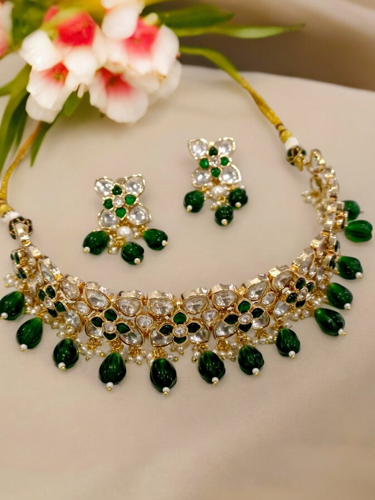 GREEN ABHIRI JEWELLERY SET