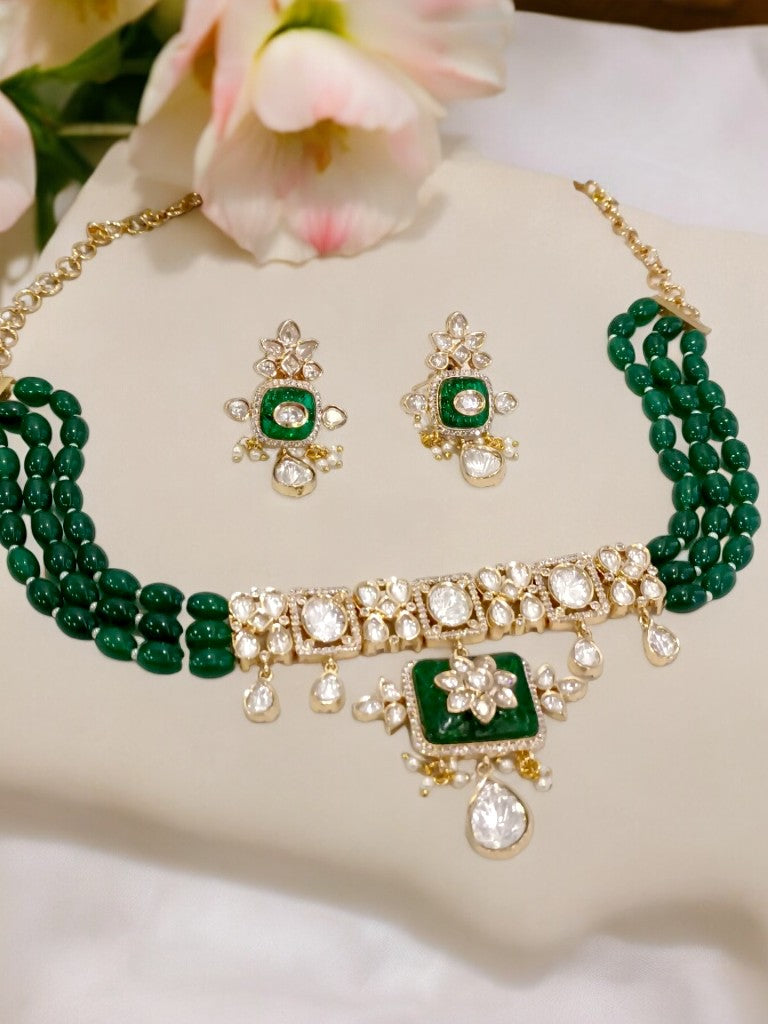 GREEN ADAH JEWELLERY SET