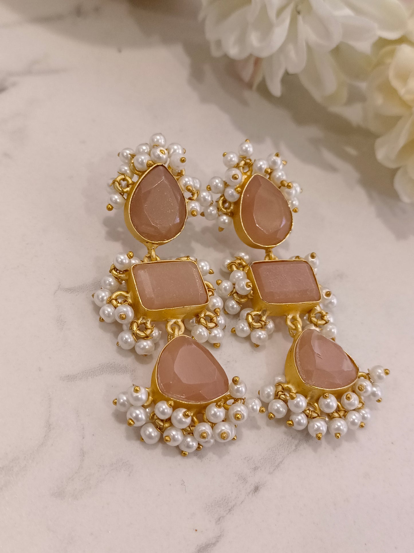 CORAL KAVERI EARRINGS